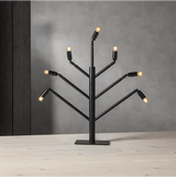 Ljusstake Stockholm Svart metall 7L