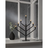 Ljusstake Stockholm Svart metall 7L