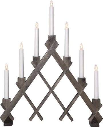 Ljusstake Rut Brun A-form 7L