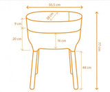 Odlingslåda 'Urbalive High Planter' Ivory