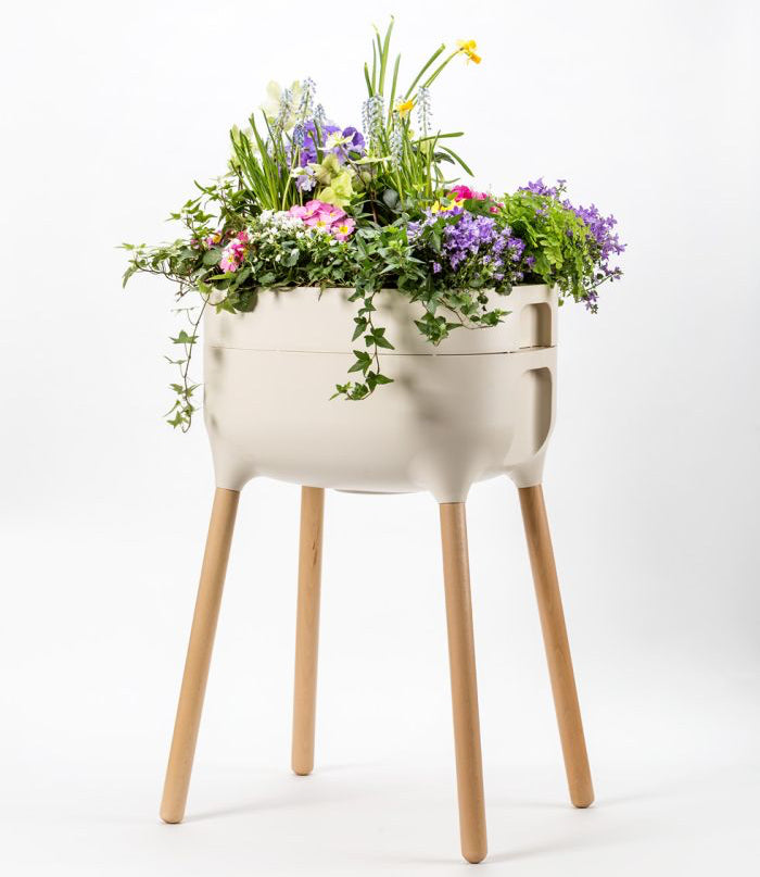 Odlingslåda 'Urbalive High Planter' Ivory