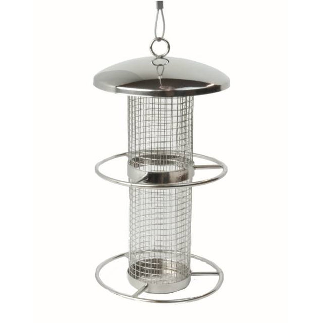 CARE-Bird Foderautomat till nötter 26cm - Silver