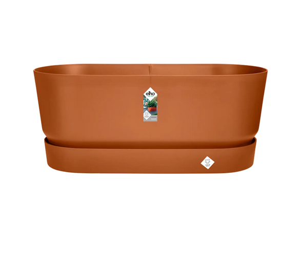Greenville Terrace Blomlåda med hjul L80cm - Ginger Brown