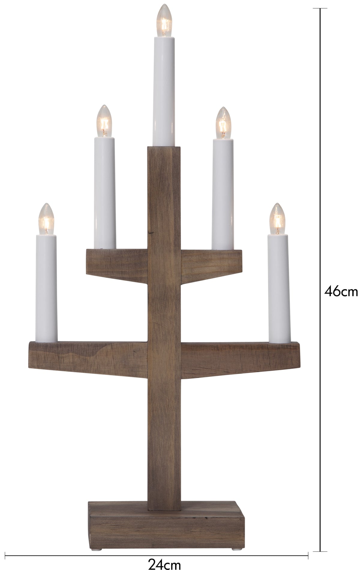 Ljusstake Trapp Brun 5L