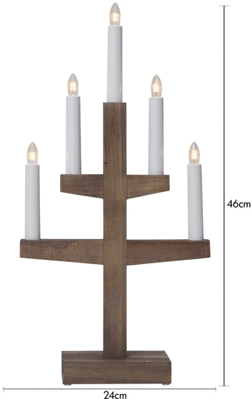 Ljusstake Trapp Brun 5L