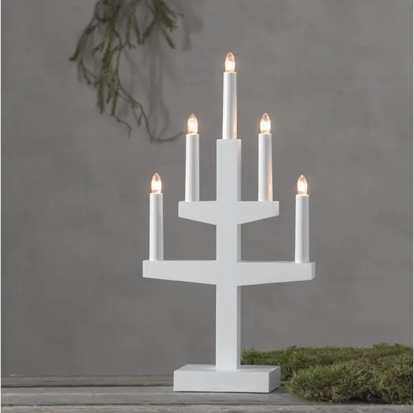 Ljusstake Trapp Vit 5L