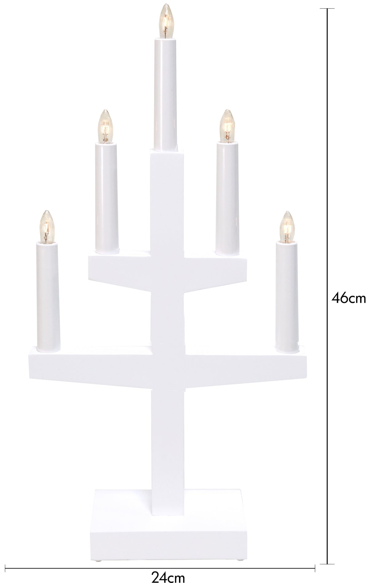 Ljusstake Trapp Vit 5L