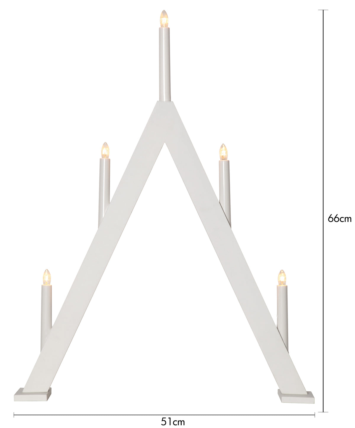Ljusstake Albo Vit A-form 9L