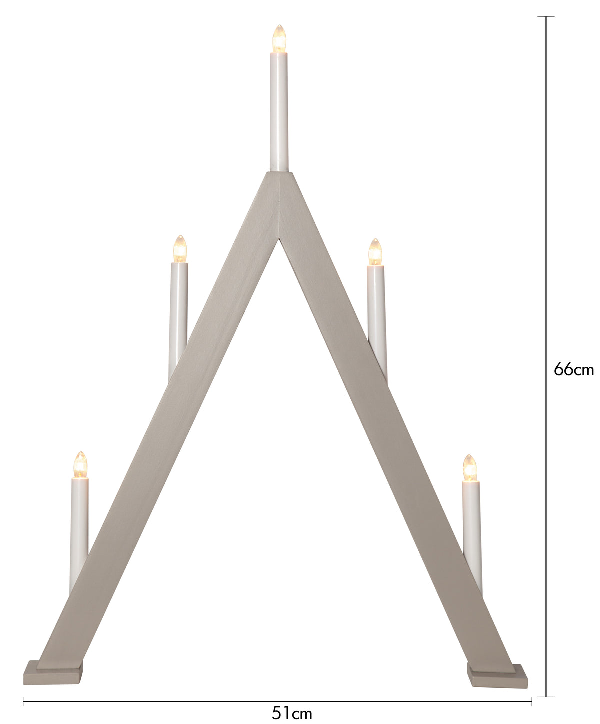 Ljusstake Albo Beige A-form 9L