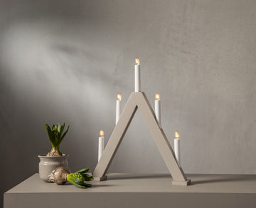 Ljusstake Albo Beige A-form 9L