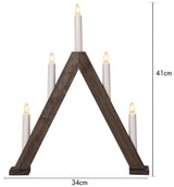 Ljusstake Albo Brun A-form 9L