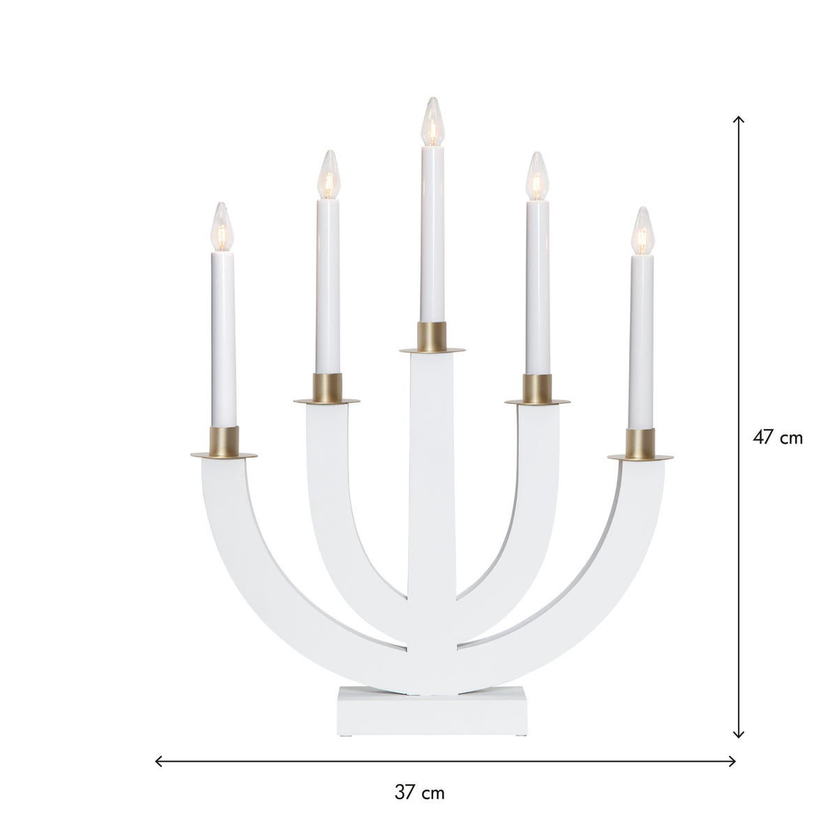 Ljusstake Eli Vit 5L