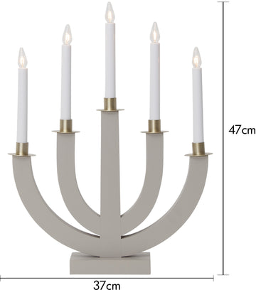 Ljusstake Eli Beige 5L