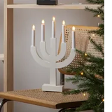 Ljusstake Selma Vit 5L