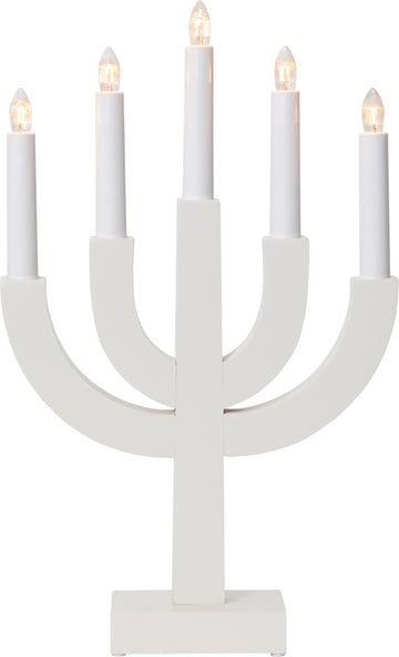 Ljusstake Selma Vit 5L