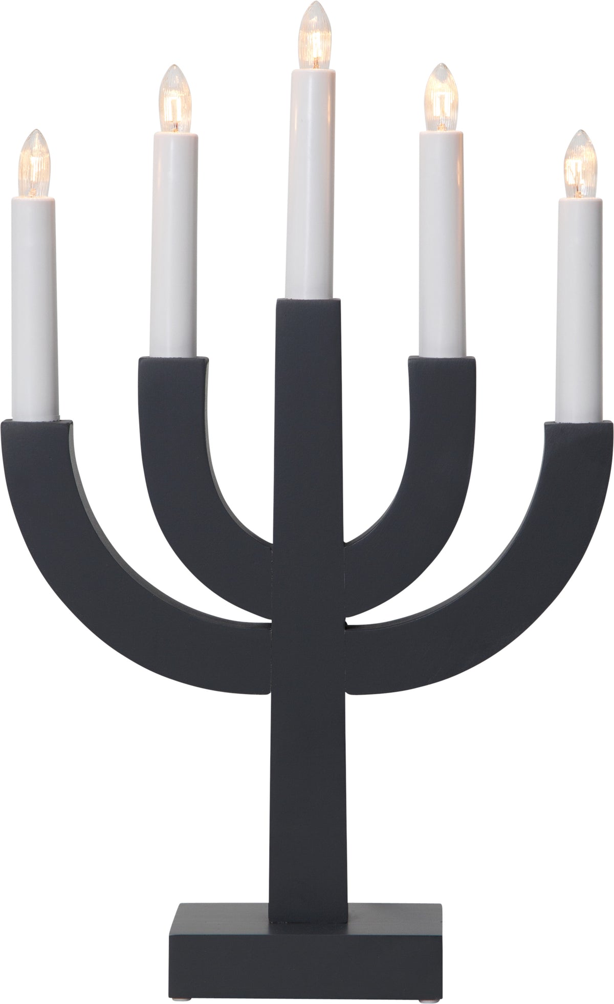 Ljusstake Selma Mörkgrå 5L