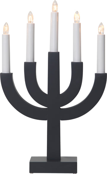Ljusstake Selma Mörkgrå 5L