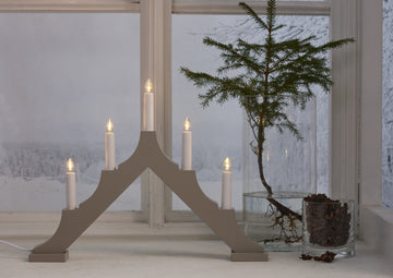Ljusstake Alma Beige A-Form 5L