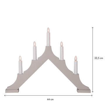 Ljusstake Alma Beige A-Form 5L