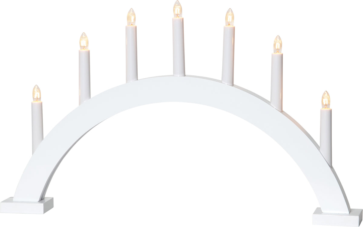 Ljusstake Trapp Vit båge 7L