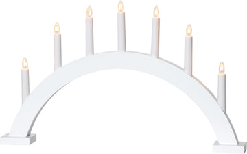 Ljusstake Trapp Vit båge 7L