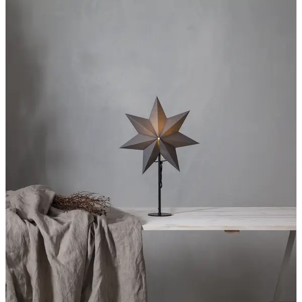 Stjärna på fot Mixa Vit 50cm