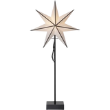 Stjärna på fot Astro Vit/svart B/O 75cm