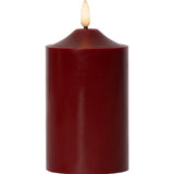LED Blockljus 'Flamme' Röd H15cm
