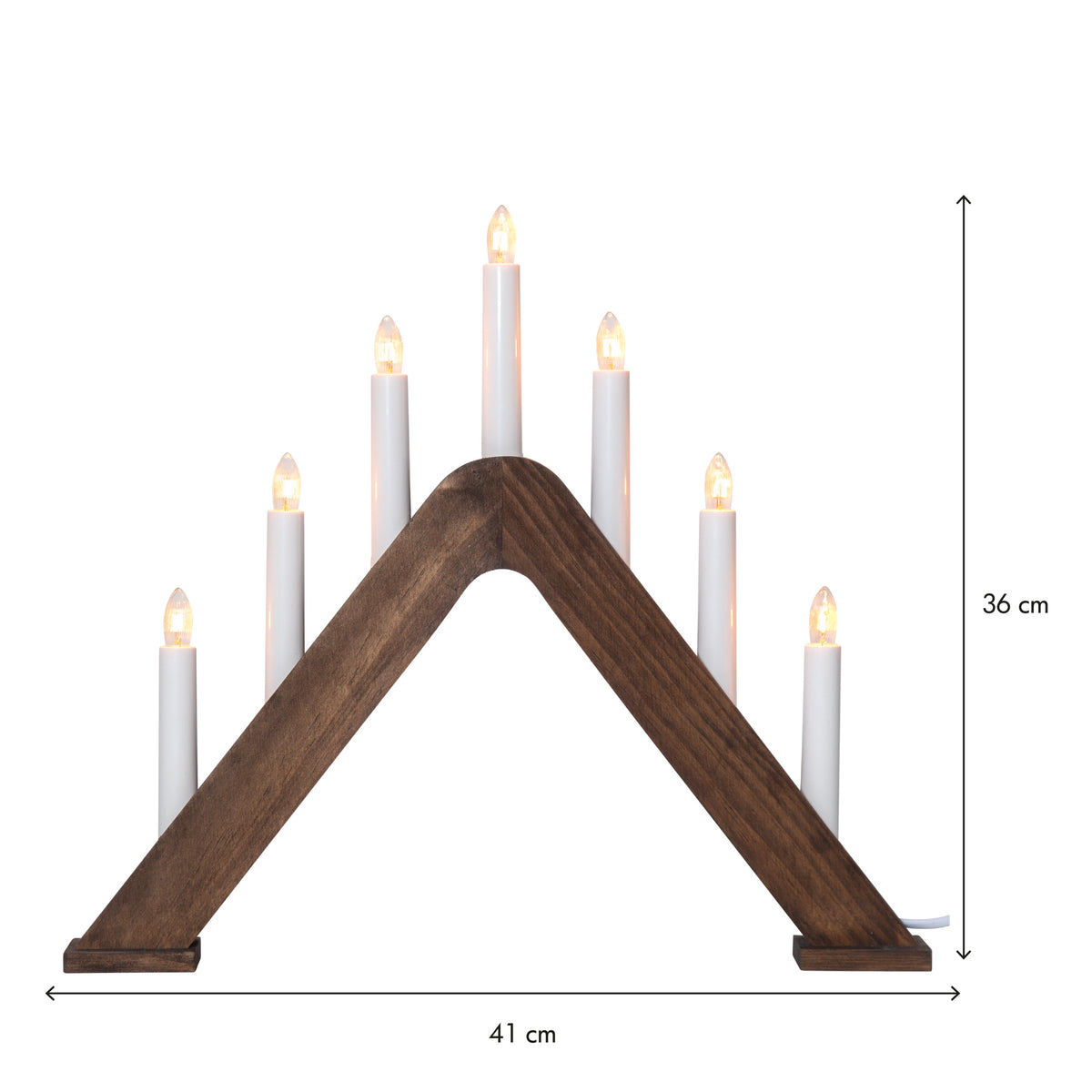 Ljusstake Jarve Brun A-form 7L