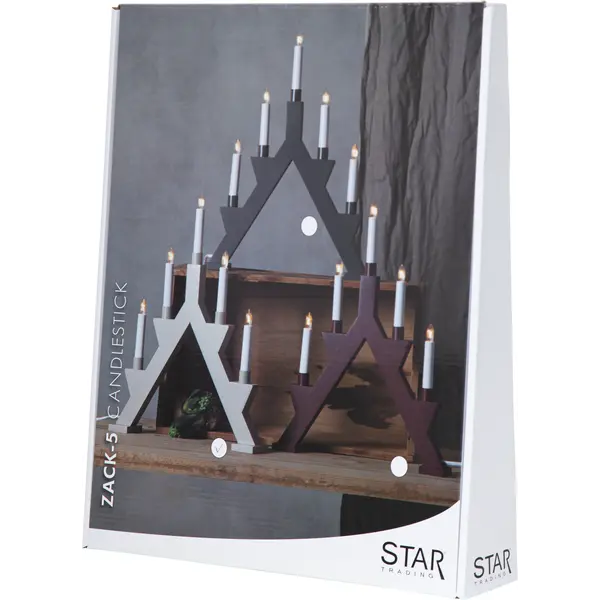 Ljusstake Zack Beige A-form 5L