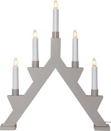 Ljusstake Zack Beige A-form 5L