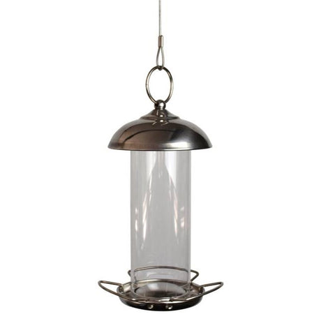 CARE-Bird Foderautomat till frö Mini 19,5cm - Silver