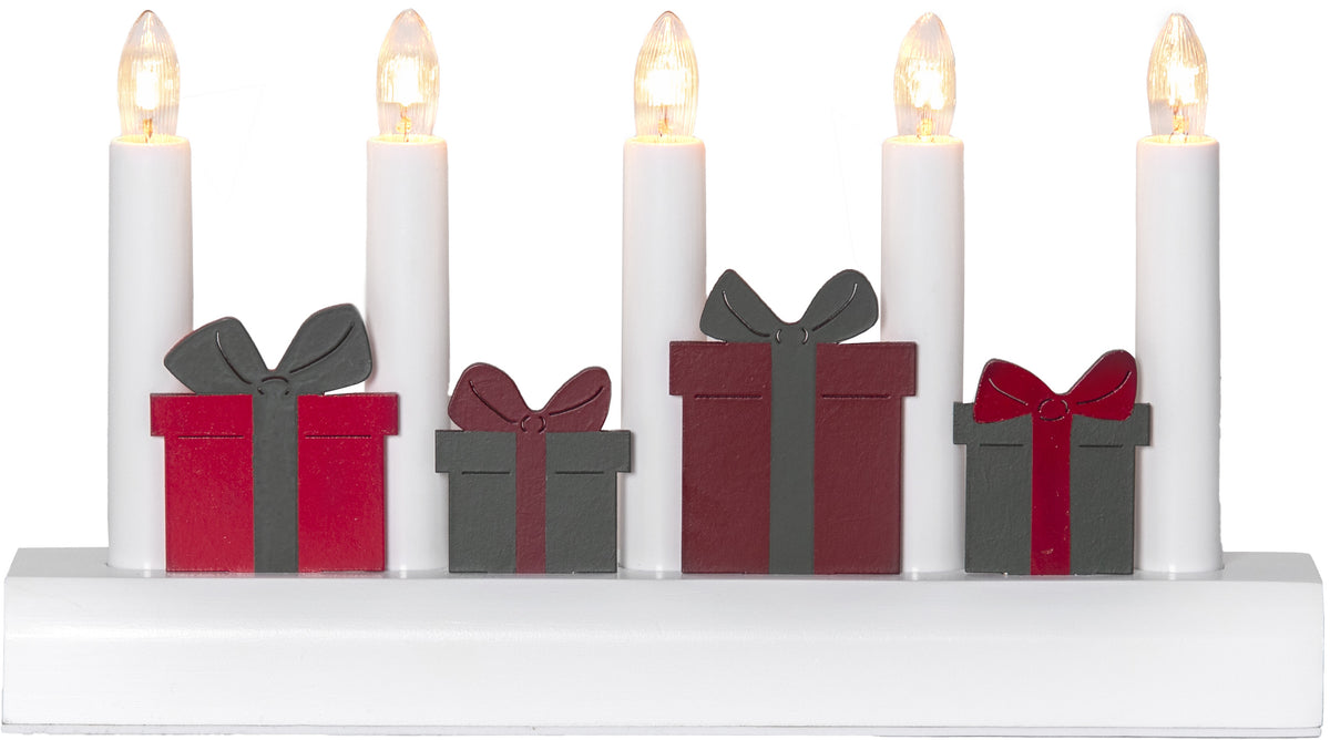 Ljusstake Julia Multi julklappar 5L