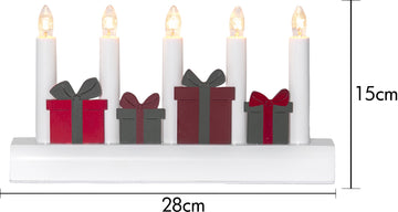 Ljusstake Julia Multi julklappar 5L