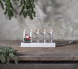 Ljusstake Julia Multi tomte m.renar 5L