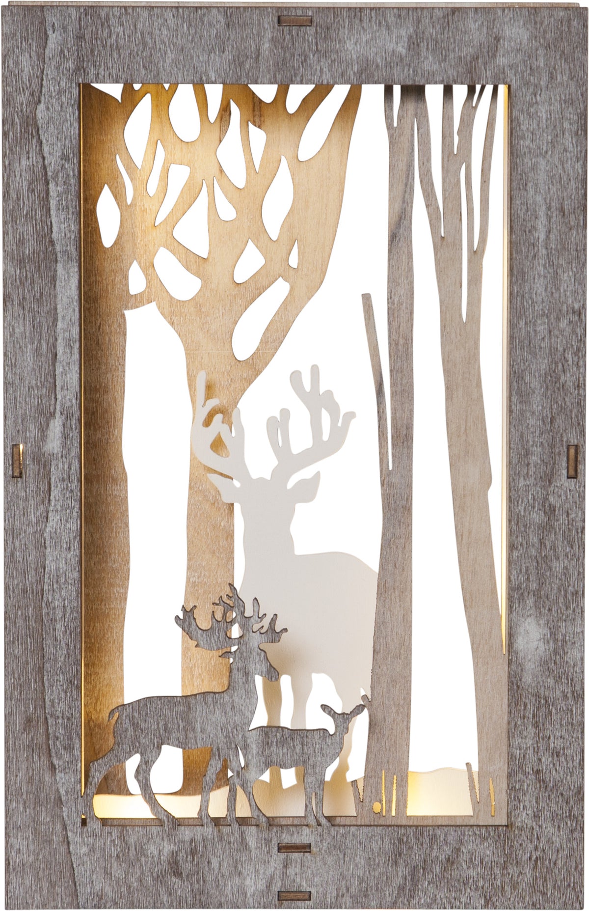 Bordsdekoration Fauna Brun ram m. renar