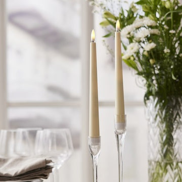 LED Kronljus 'Flamme Candy' Gul 2-pack