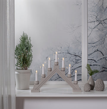 Ljusstake Karin Beige A-form 7L