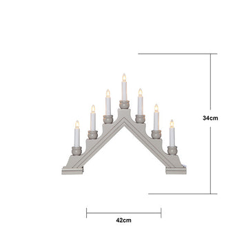 Ljusstake Karin Beige A-form 7L