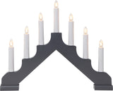 Ljusstake Ada Grå A-form 7L