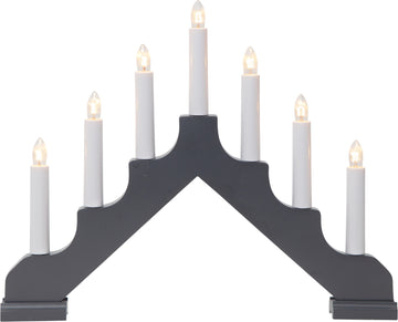 Ljusstake Ada Grå A-form 7L