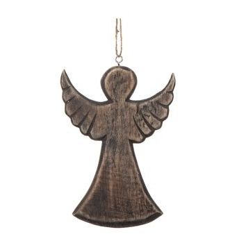 Ängel Hängande Mörkbrun 16cm