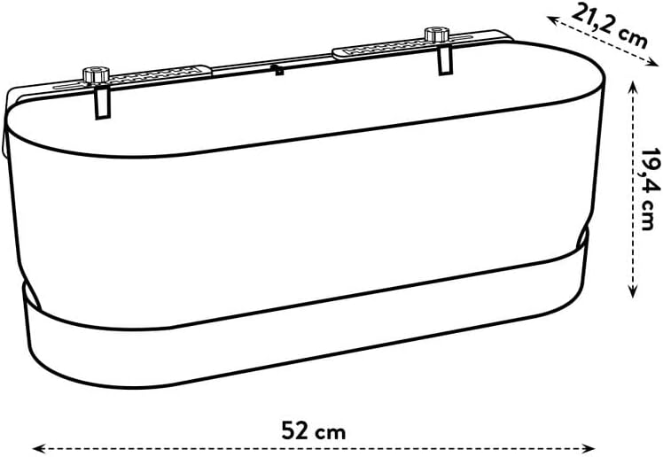 Greenville Easy Balcony 52cm - Living Concrete