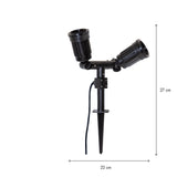 Utomhusdekoration Outdoor Spotlight Fixture E27x2