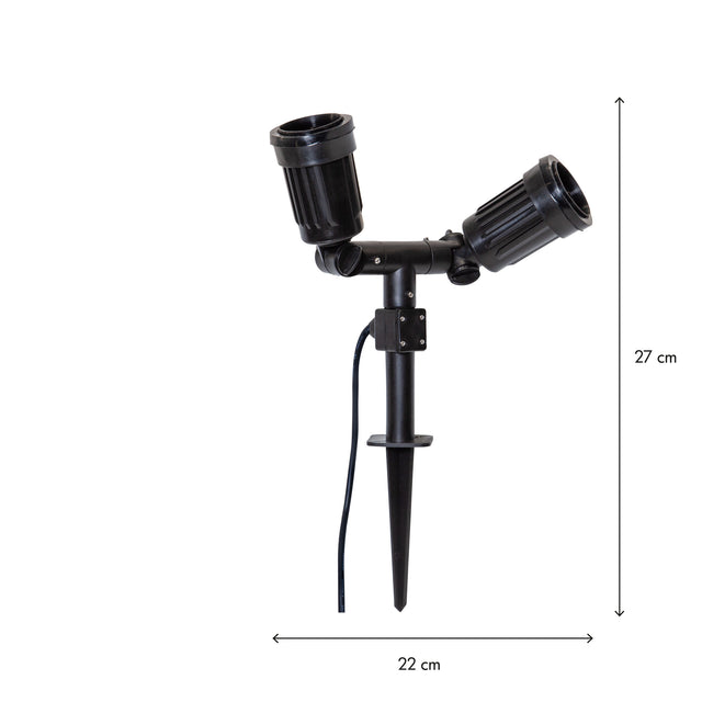 Utomhusdekoration Outdoor Spotlight Fixture E27x2