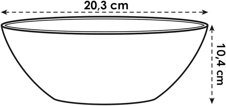 Brussels Diamond Oval 20cm White
