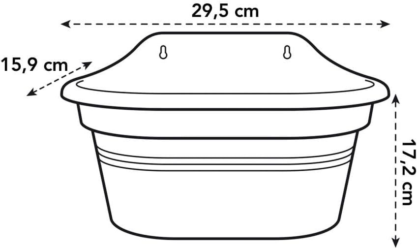 Green Basics Wall Basket 30cm, Leaf Green