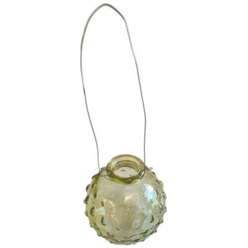 Glasvas med handtag -  Grön
