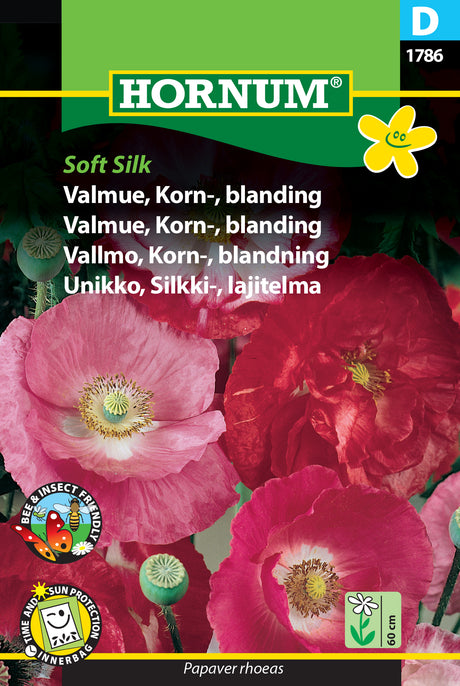 Kornvallmo Mix 'Soft silk' frö