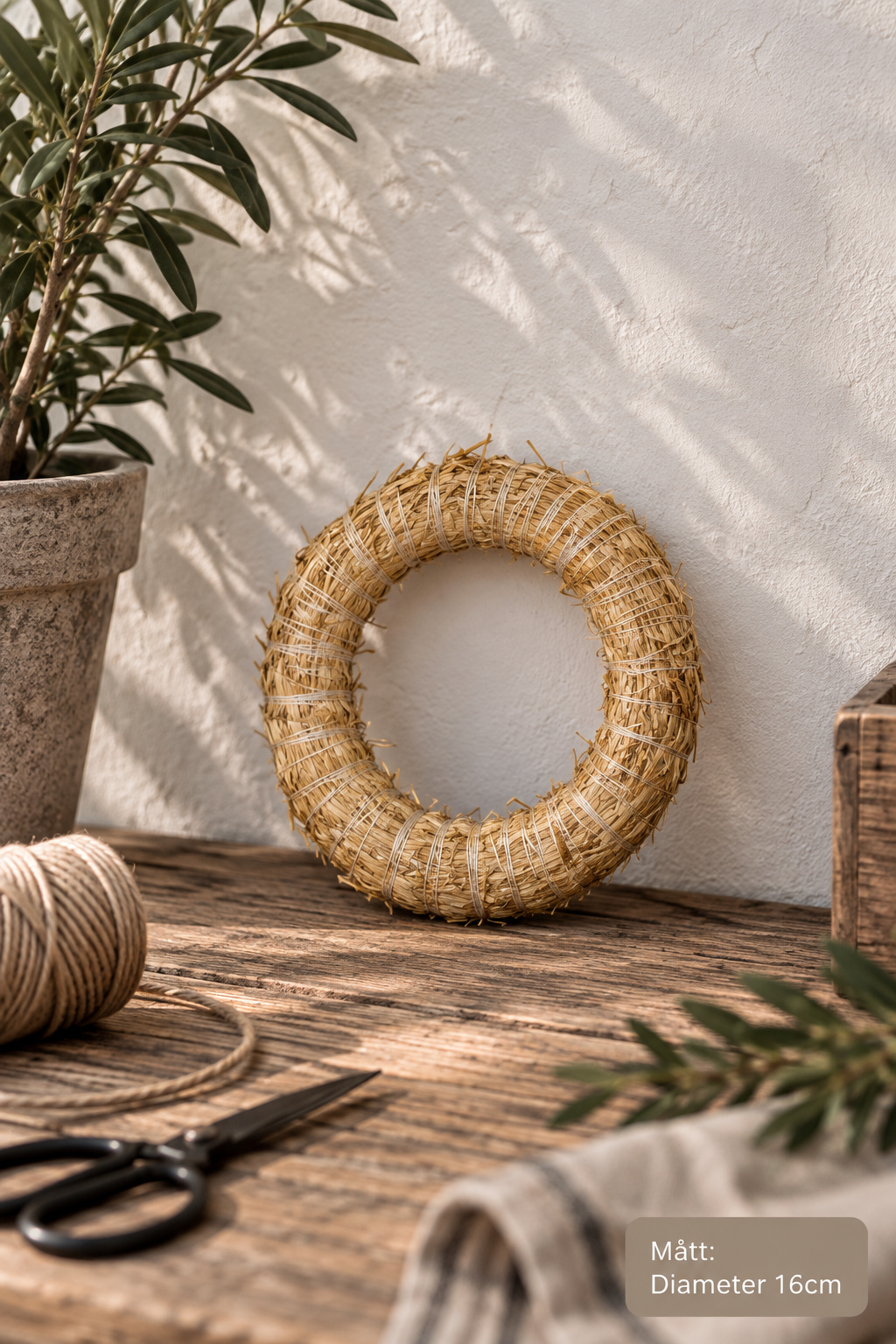 Halmstomme Natur 16cm